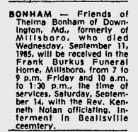 Thelma Bonham